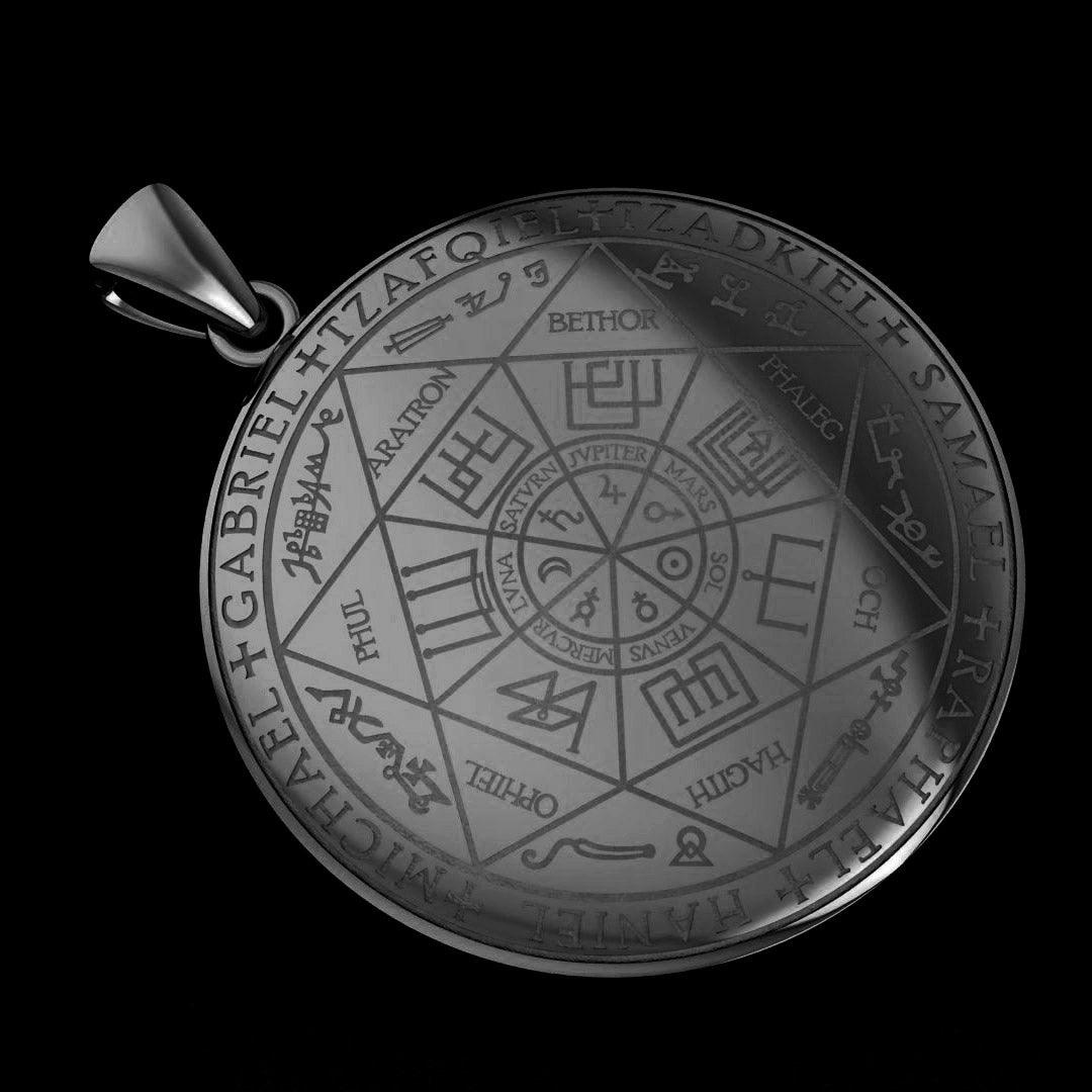 Seven Archangels Sterling Silver Pendant For Divine Guidance And Spiritual Protection