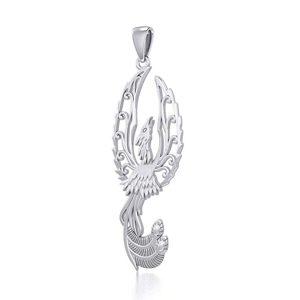 Mythical Phoenix Sterling Silver Pendant