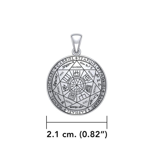 Experience Divine Guidance: The Seven Archangels Sterling Silver Pendant - Embrace Heavenly Protection and Spiritual Connection