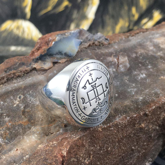 Archangel Gabriel Sigil Sterling Silver Ring