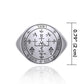 Sigil of Archangel Uriel Sterling Silver Ring Spiritual Occult Jewelry Charm