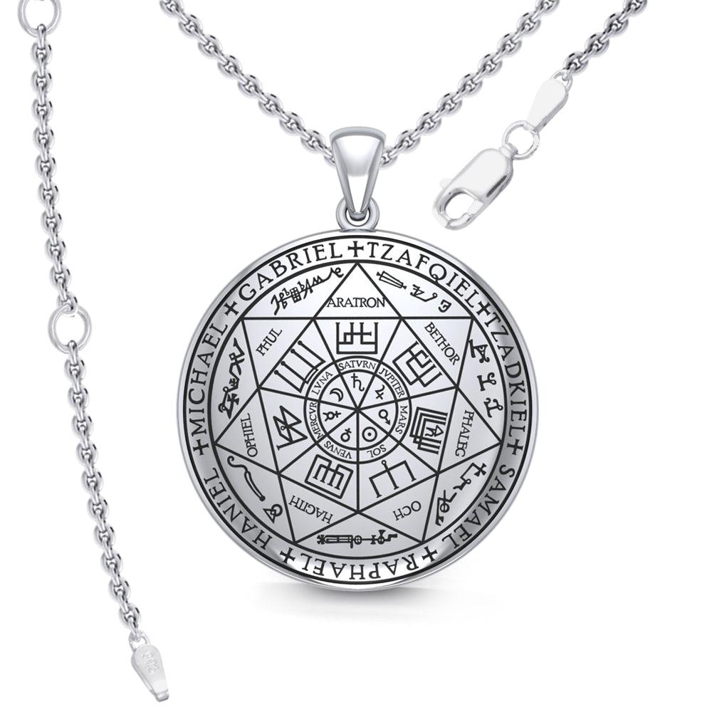 Seven Archangels Sterling Silver Pendant For Divine Guidance And Spiritual Protection