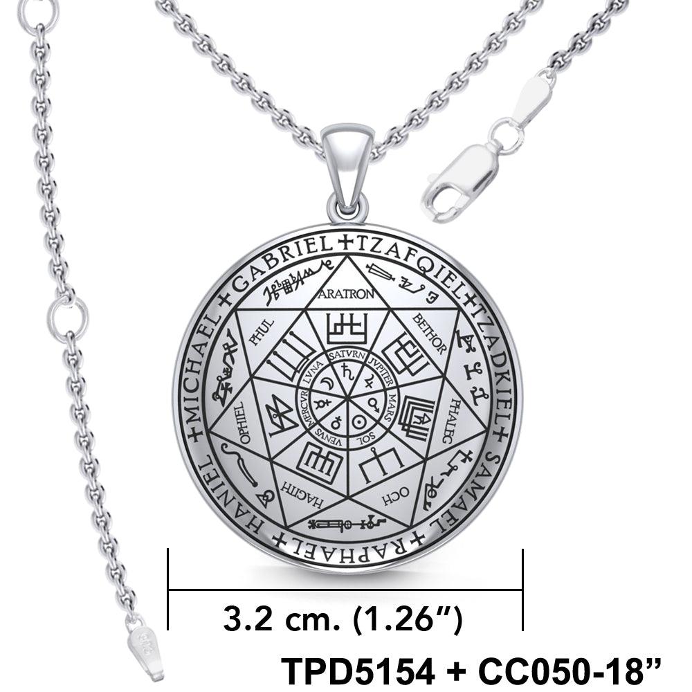 Seven Archangels Sterling Silver Pendant For Divine Guidance And Spiritual Protection