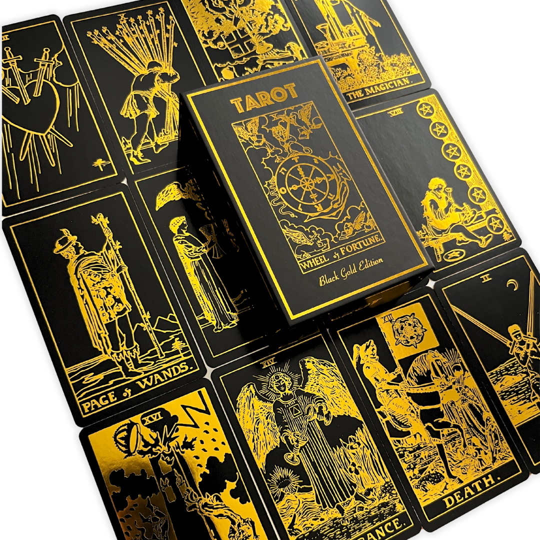 Foil Black Gold Tarot Deck