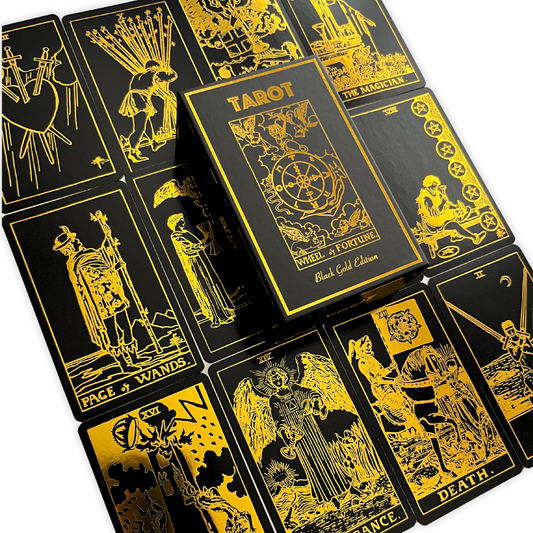 Foil Black Gold Tarot Deck