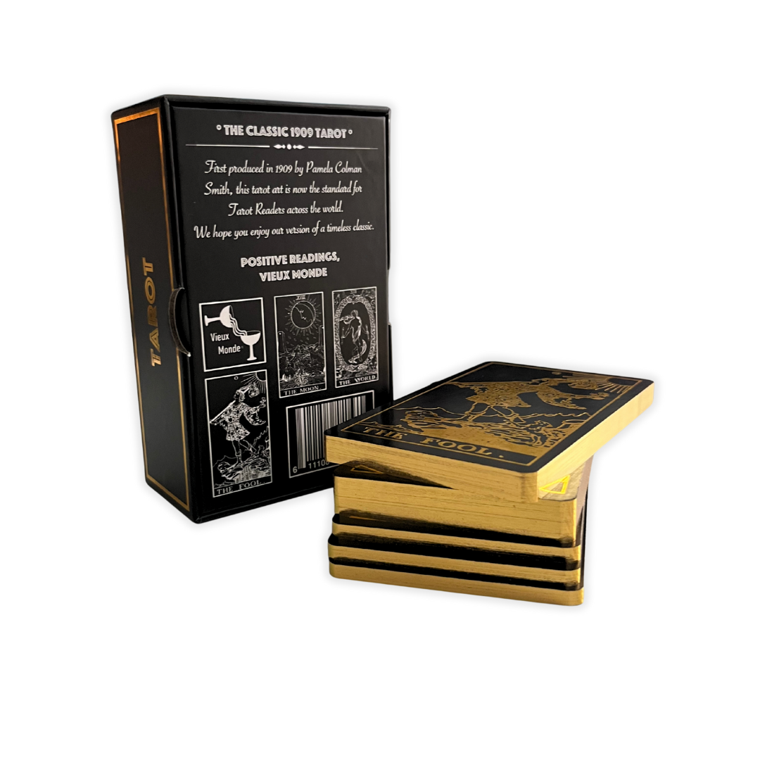 Foil Black Gold Tarot Deck