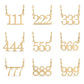 Angel Number Necklace Stainless Steel/Gold Finish