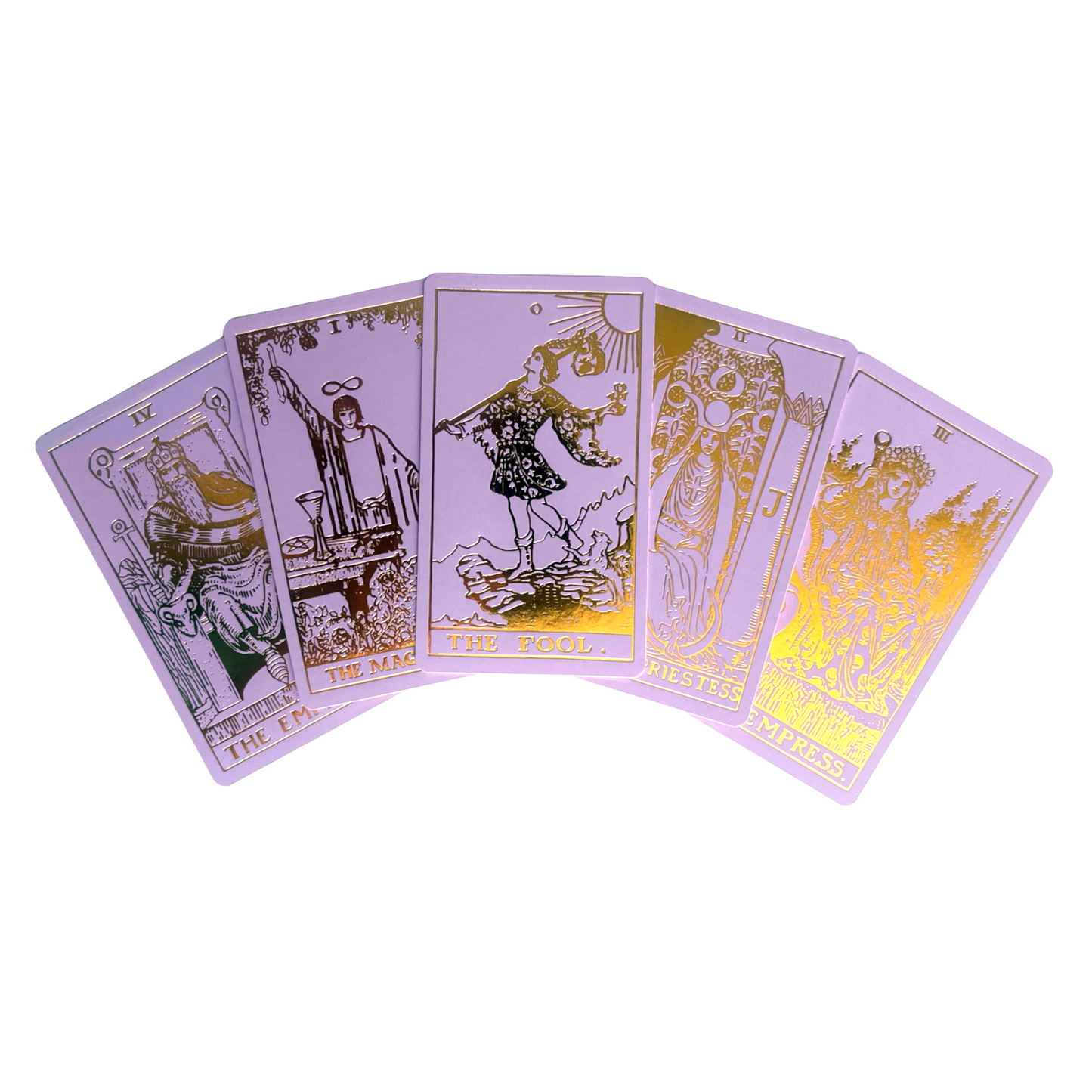 Foil Lavender Gold Tarot & Guide