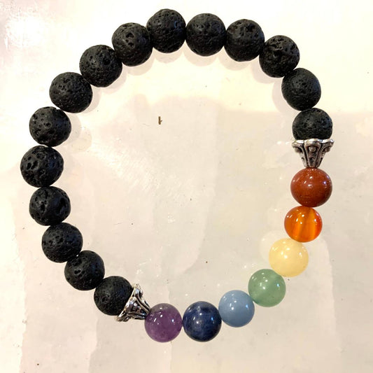 Bracelet Chakra Lava