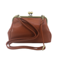 Floral Wreath Horse Kisslock Bag in Vinyl