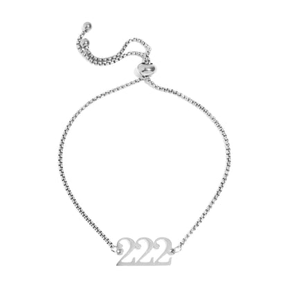 Angel Number Bracelet Stainless Steel/Gold