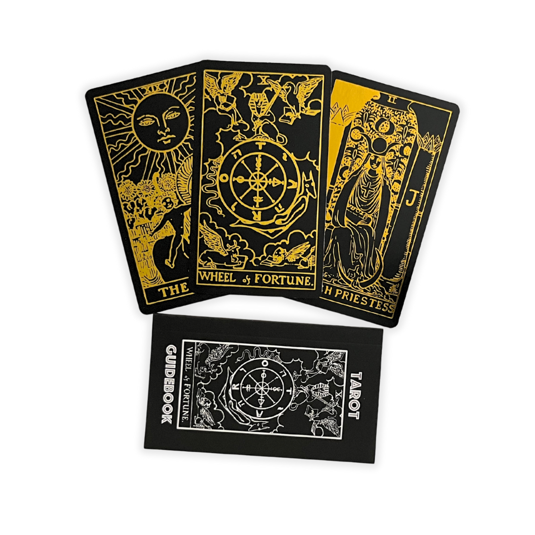 Foil Black Gold Tarot Deck