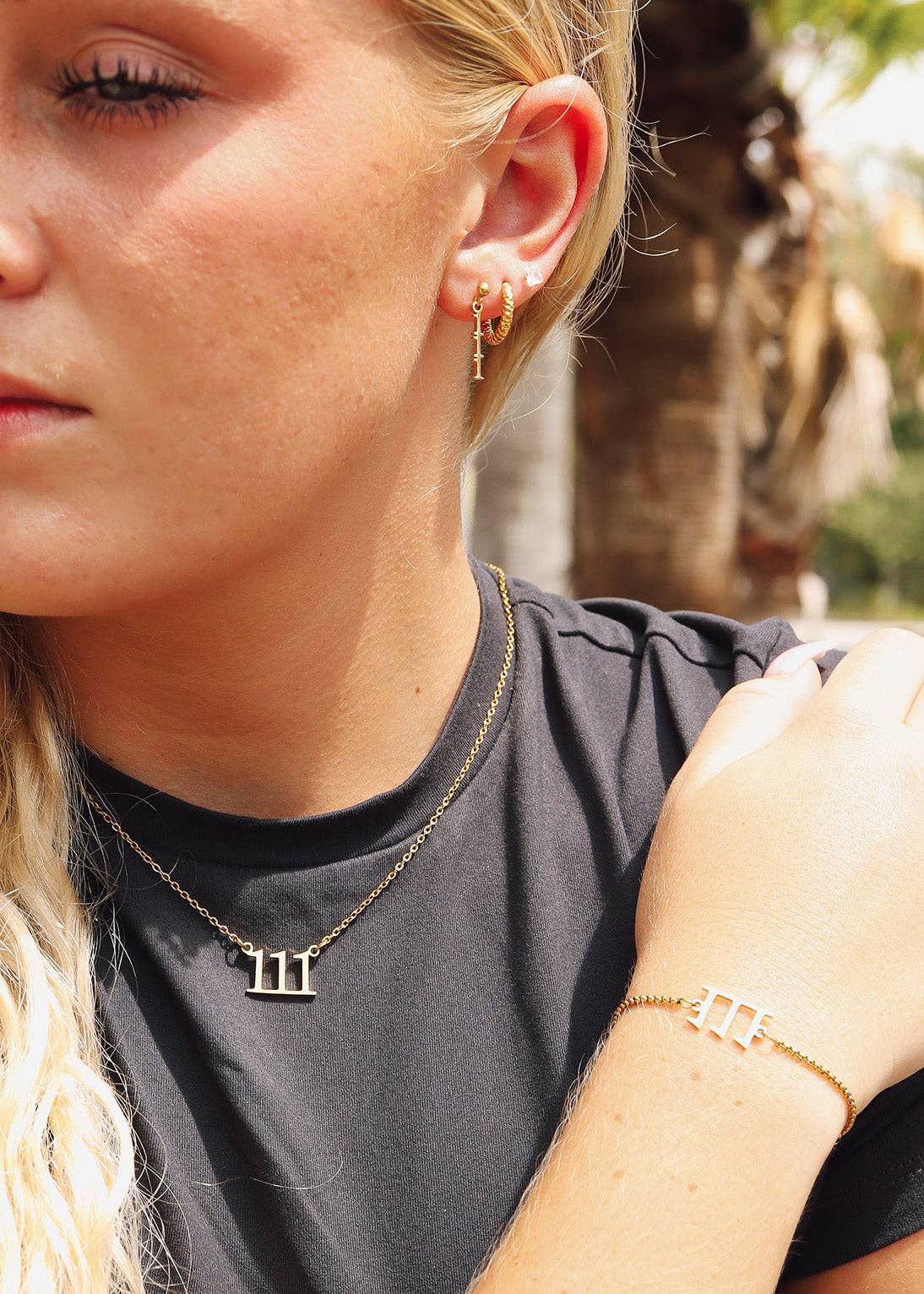 Angel Number Bracelet Stainless Steel/Gold