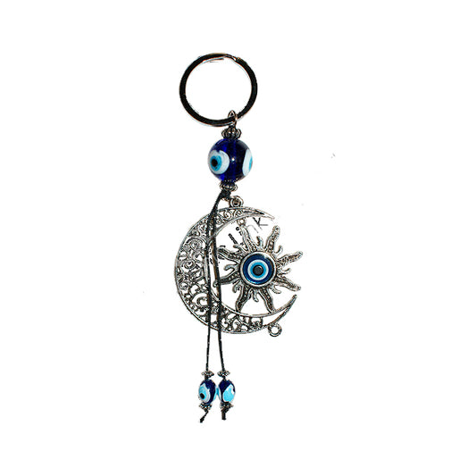 Keychain Evil Eye Sun Moon