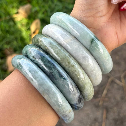 Bracelet - Burmese Jade Bangle, 14mm