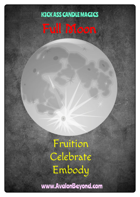 Kick Ass Full Moon Candle