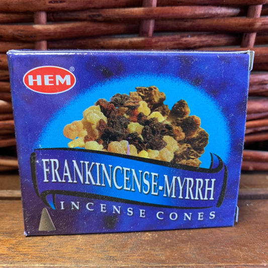 Hem Frankincense and Myrrh Cones 10 Pack