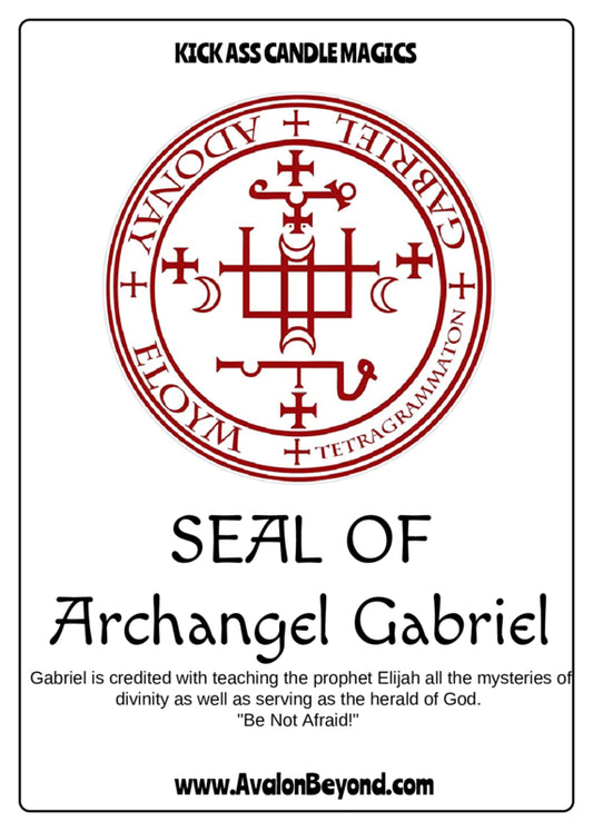 Kick Ass Archangel Gabriel Sigil Candle