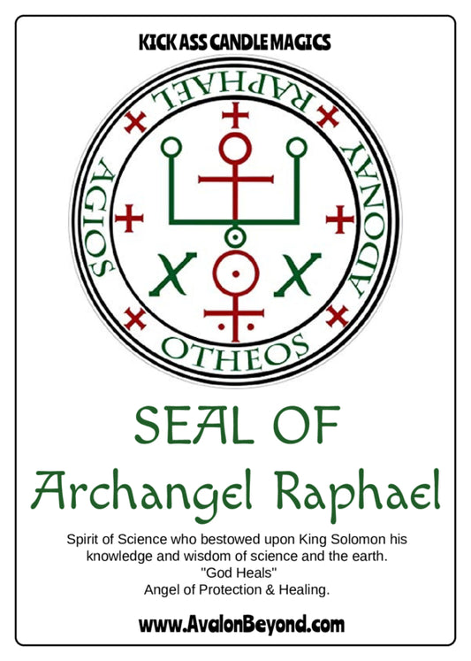 Kick Ass Archangel Raphael Sigil Candle