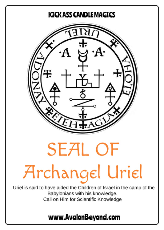 Kick Ass Archangel Uriel Sigil Candle