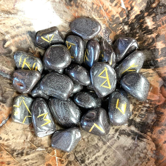 Runes Set Hematite
