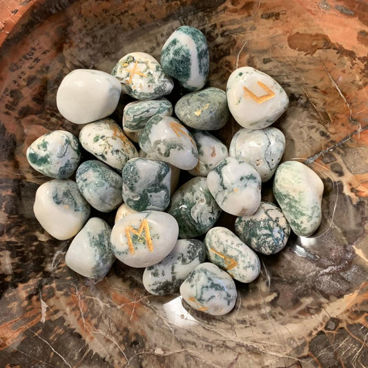 Runes Set Tree Agate