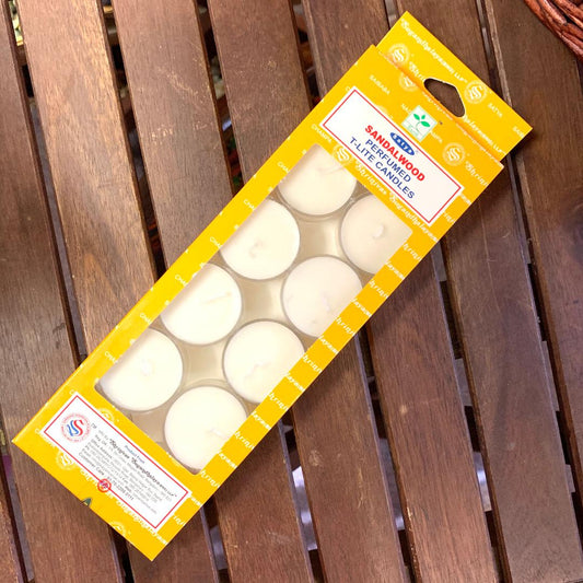 Satya Tea Light Sandalwood 12PK