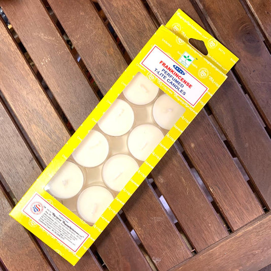 Satya Tea Light Frankincense 12PK
