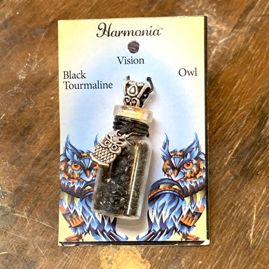 Black Tourmaline Bottle Pendant