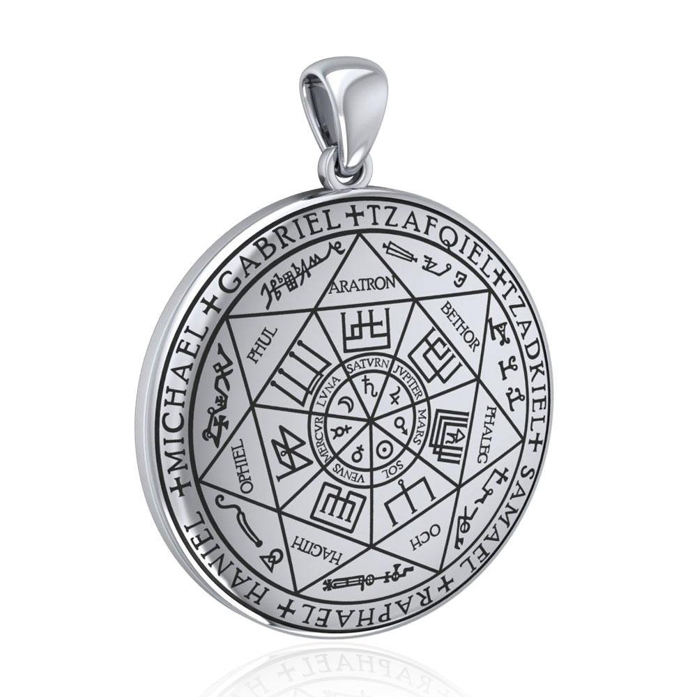 Seven Archangels Sterling Silver Pendant For Divine Guidance And Spiritual Protection