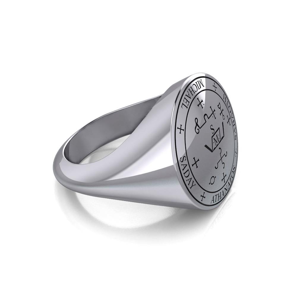 Sigil of the Archangel Michael Sterling Silver Ring