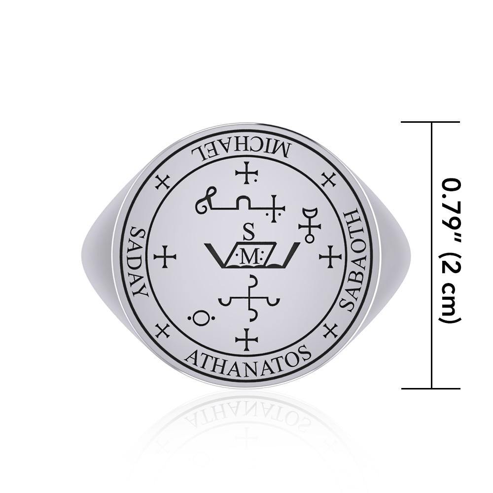 Sigil of the Archangel Michael Sterling Silver Ring