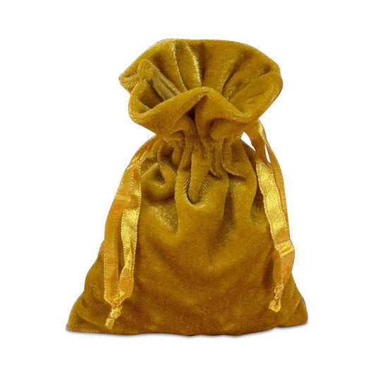 Velvet Tarot Bag Gold 6x9